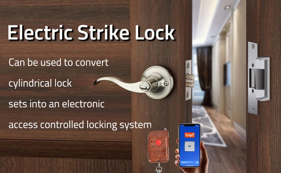Smart Door Access Control System with Electric Strike Lock, WiFi Tuya App - Image 2