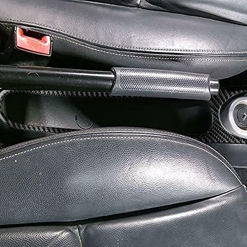 Real Black Carbon Fiber Car Center Console Gear Shift Outside Panel Frame Decoration Trim Sticker Compatible with Benz Smart Fortwo 2011 2012 2013 2014 2015 Auto Interior Accessories 1pc - Image 4