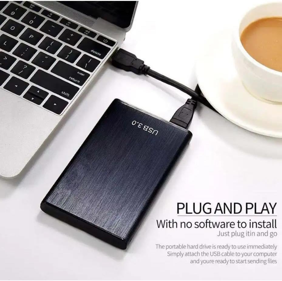 Portable USB 3.0 External Hard Drive — 1TB High-Capacity, High-Speed ​​Storage Device; Compatible with Windows, macOS, and Linux (Ideal for Home Use, and Party Favors) (Blue,32) (Blue,1TB) - Image 6