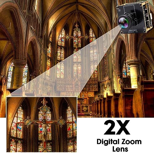 HDMI 4K Webcam - USB HDMI Simultaneous Output Streaming Camera - 2X Digital Zoom, 180 Degree Fisheye Lens - PC Camera for Raspberry Pi, Jetson Nano, Laptop, Online Teaching - Image 5