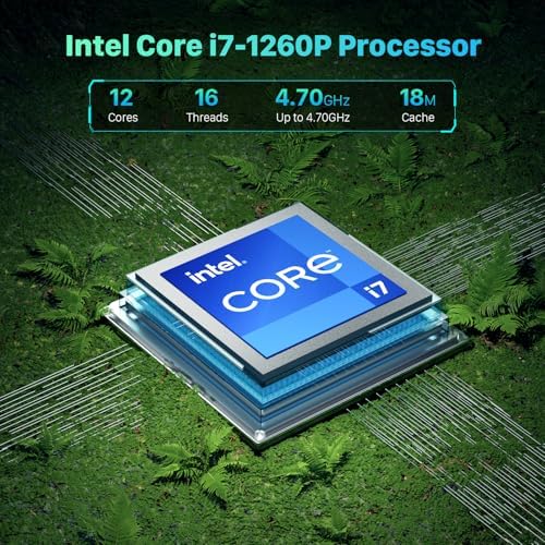 Intel NUC 12 for ASUS Barebone, 12th Gen Core i7-1260P (12 Cores & 4.7GHz) Low Power, Intel Iris Xe Graphics 8K, Gaming Mini Pc with Vesa Mounting Bracket(No RAM, No SSD, NO OS) - Image 2