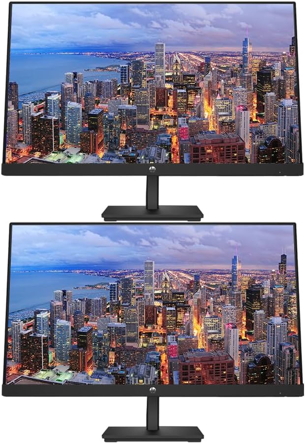 HP P22 G5 22 inch 1920 x 1080 Full HD Edge Bundle with LED LCD Monitor, 2-Pack by HP