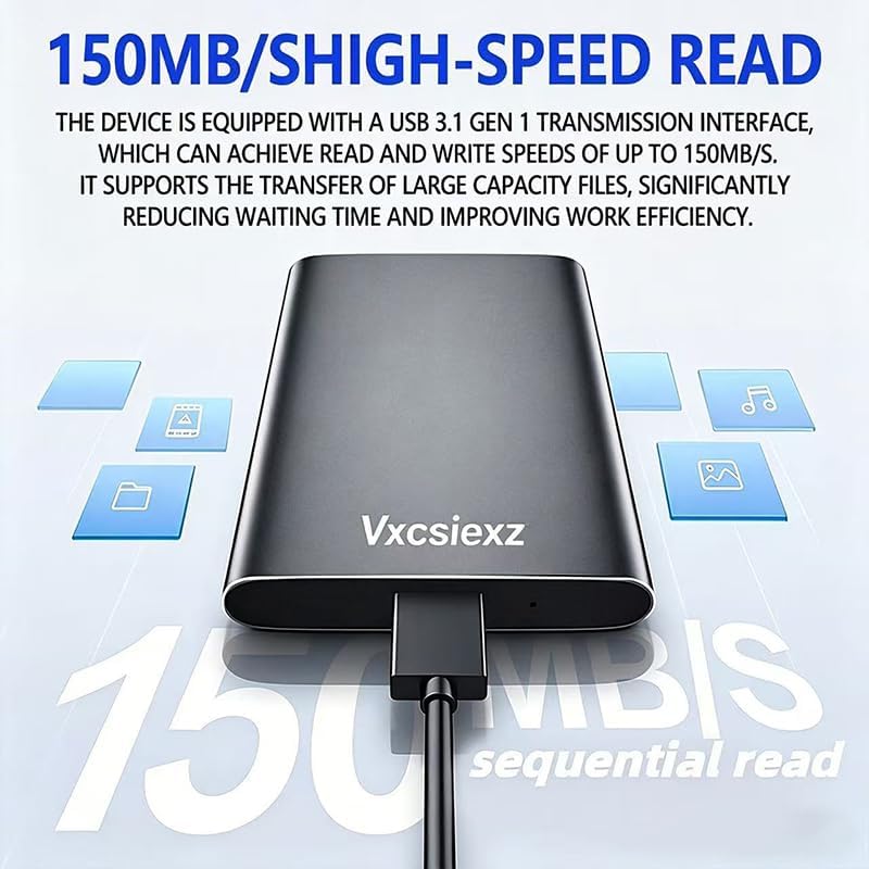 2TB Portable External HDD - USB 3.0/2.0 Compatible, Shock/Dust/Rain Resistant for Mac & PC - Image 5