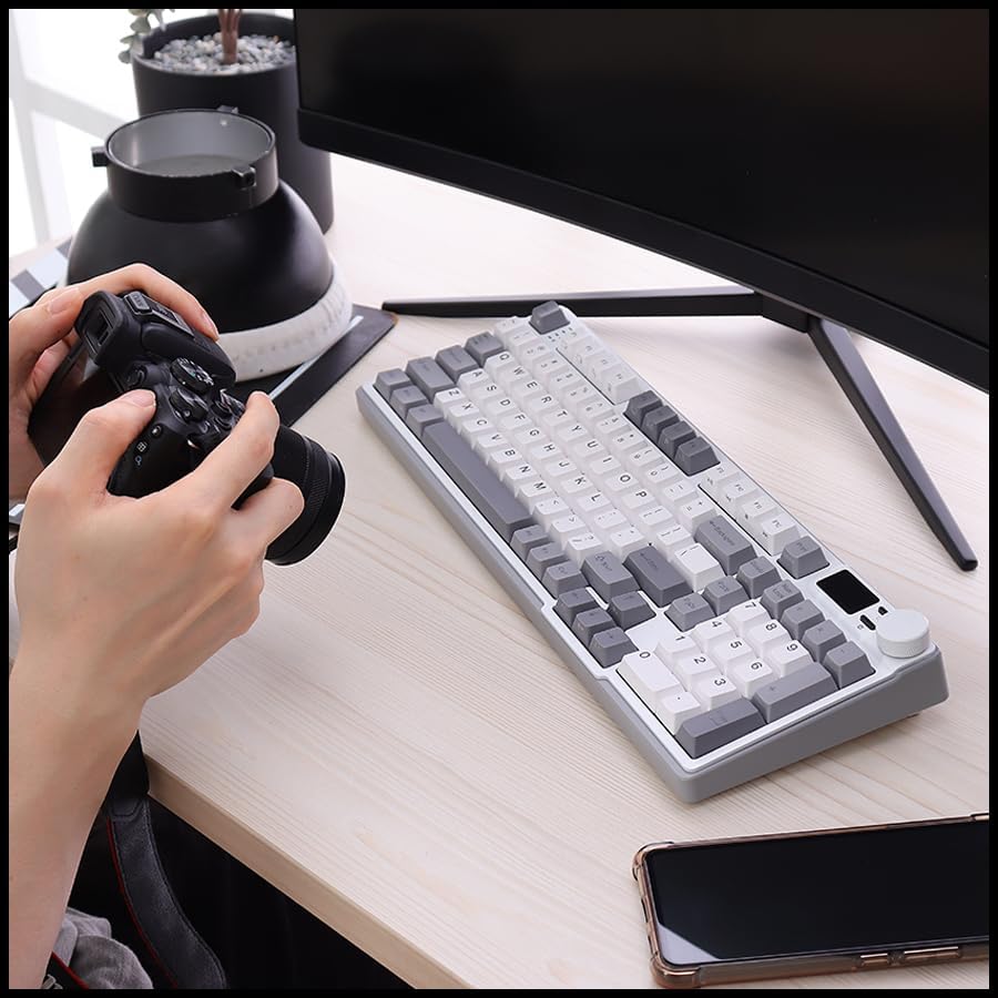 iRocks K85R RGB Mechanical Keyboard (ICY White, Bubble Switch) - Image 5