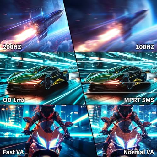 SANSUI 34-Inch Curved Gaming Monitor UWQHD 3440 x 1440P 200Hz Ultrawide - Image 5