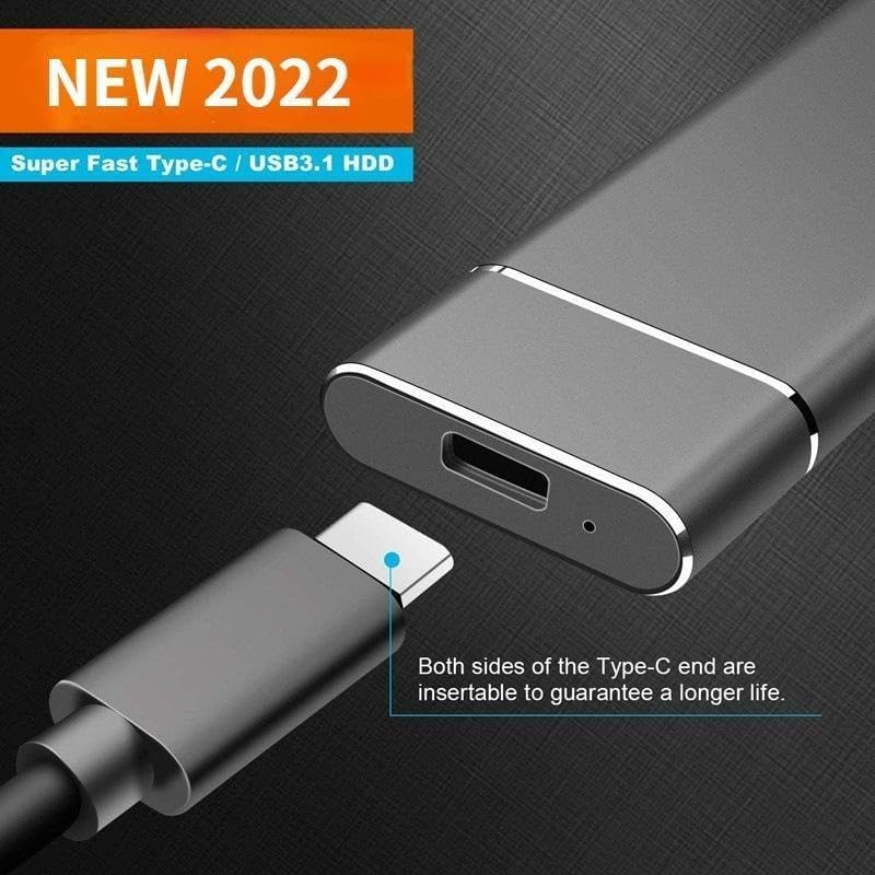 Mini M.2 SSD - Portable External Drive with USB Connectivity 1TB 2TB, Compatible with Android, Mac OS, and Windows Systems (Blue,1tb) - Image 4