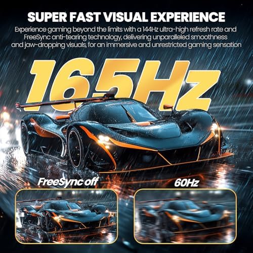 CRUA 34" UWQHD 165Hz White Curved Gaming Monitor, 21:9 Ultrawide, 1500R VA - Image 6
