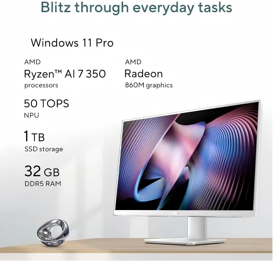 ASUS VM670 27" All-in-One Desktop Computer, Touchscreen, 32GB DDR5, 1TB SSD - Image 2