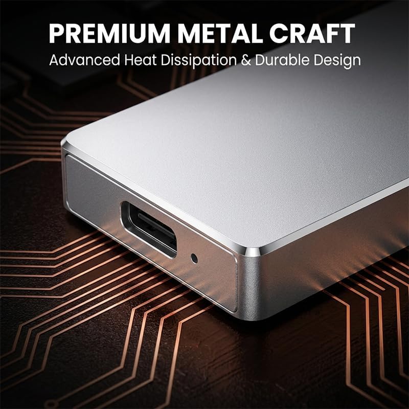 External Solid State Drives, 1TB Portable USB 3.0 (1, Silver) - Image 7