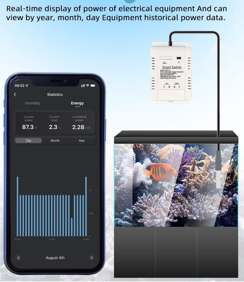 High Power Tuya 16A Smart WiFi Temperature Controller with Waterproof Probe - APP Remote Control for Greenhouse,Homebrew,Thermostat,Aquarium,Climbing Pet Breeding,Incubator,Alexa Voice Compatible - Image 7