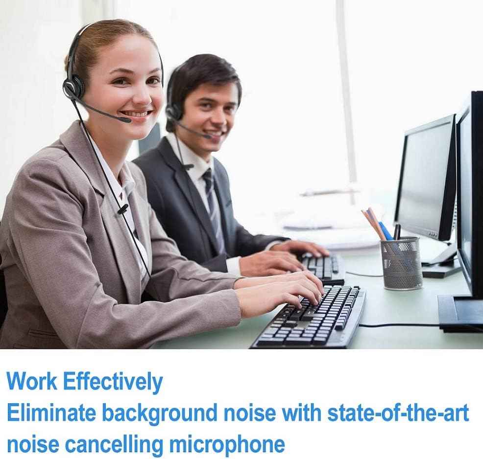 RJ9 Corded Office Headset HD Voice Monaural - Image 7