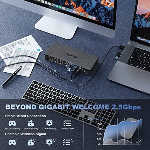 WAVLINK DisplayLink Laptop Docking Station Quad Monitor 4K@60Hz for MacBook - Image 5
